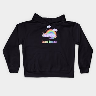 Sweet dreams - a magical dreaming unicorn Kids Hoodie